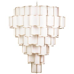 MAXI SHADE Chandelier 1415-GG-08 by OFFICINA LUCE