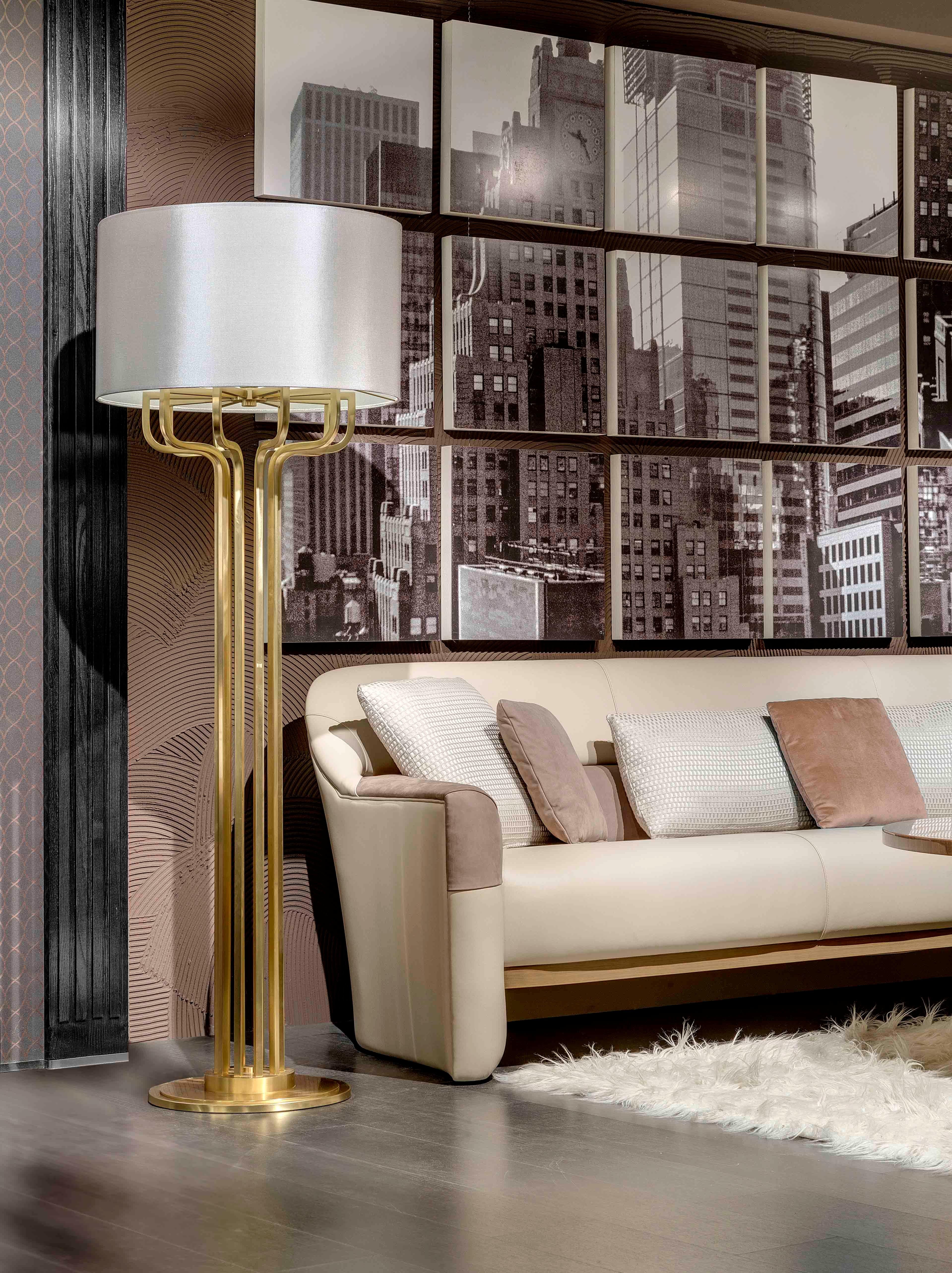 Italian MAXIME Floor Lamp 6241-BB-54 by OFFICINA LUCE For Sale