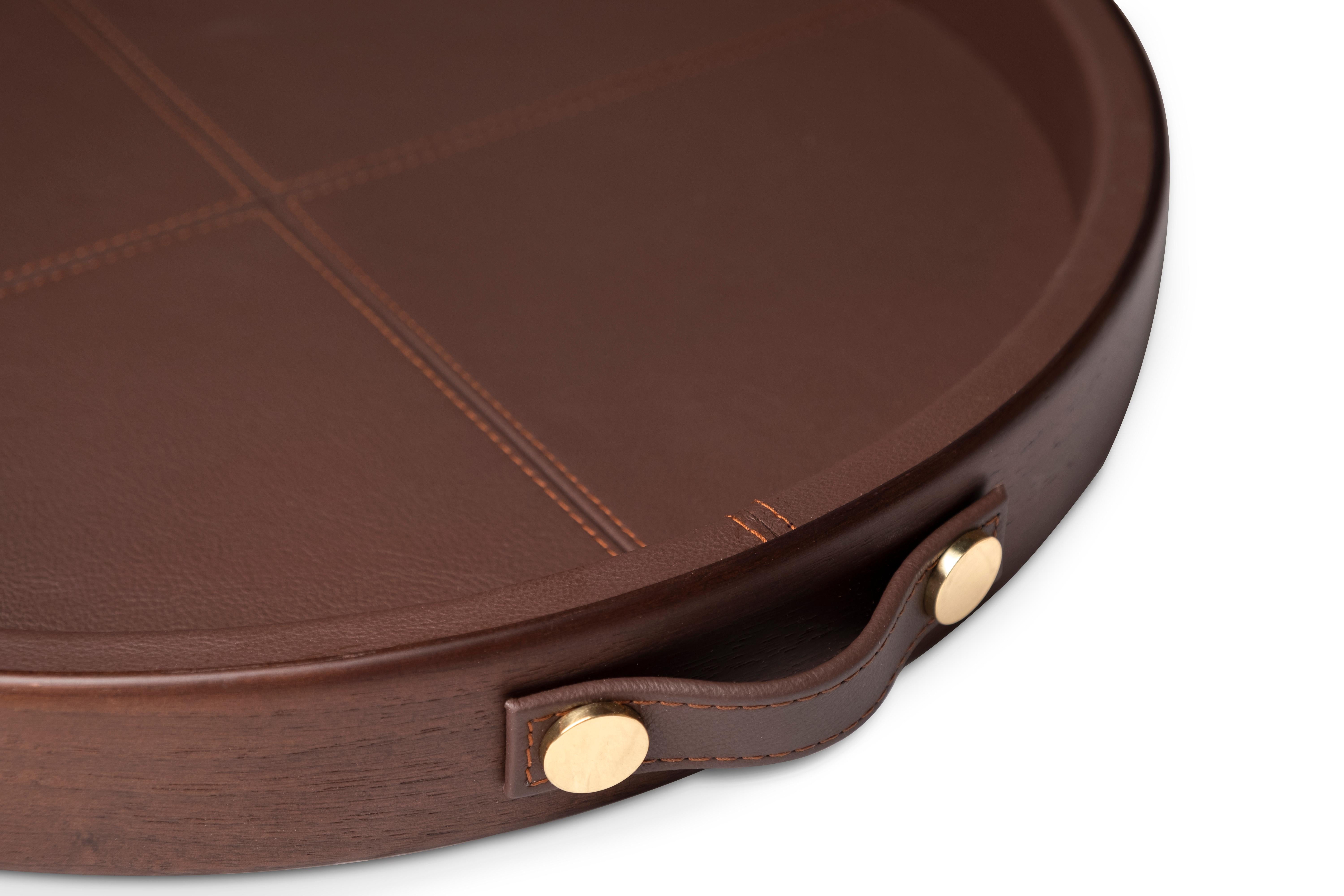 21st Century Maxwell Tray Walnut Wood Made in Portugal  by Wood Tailors For Sale 1