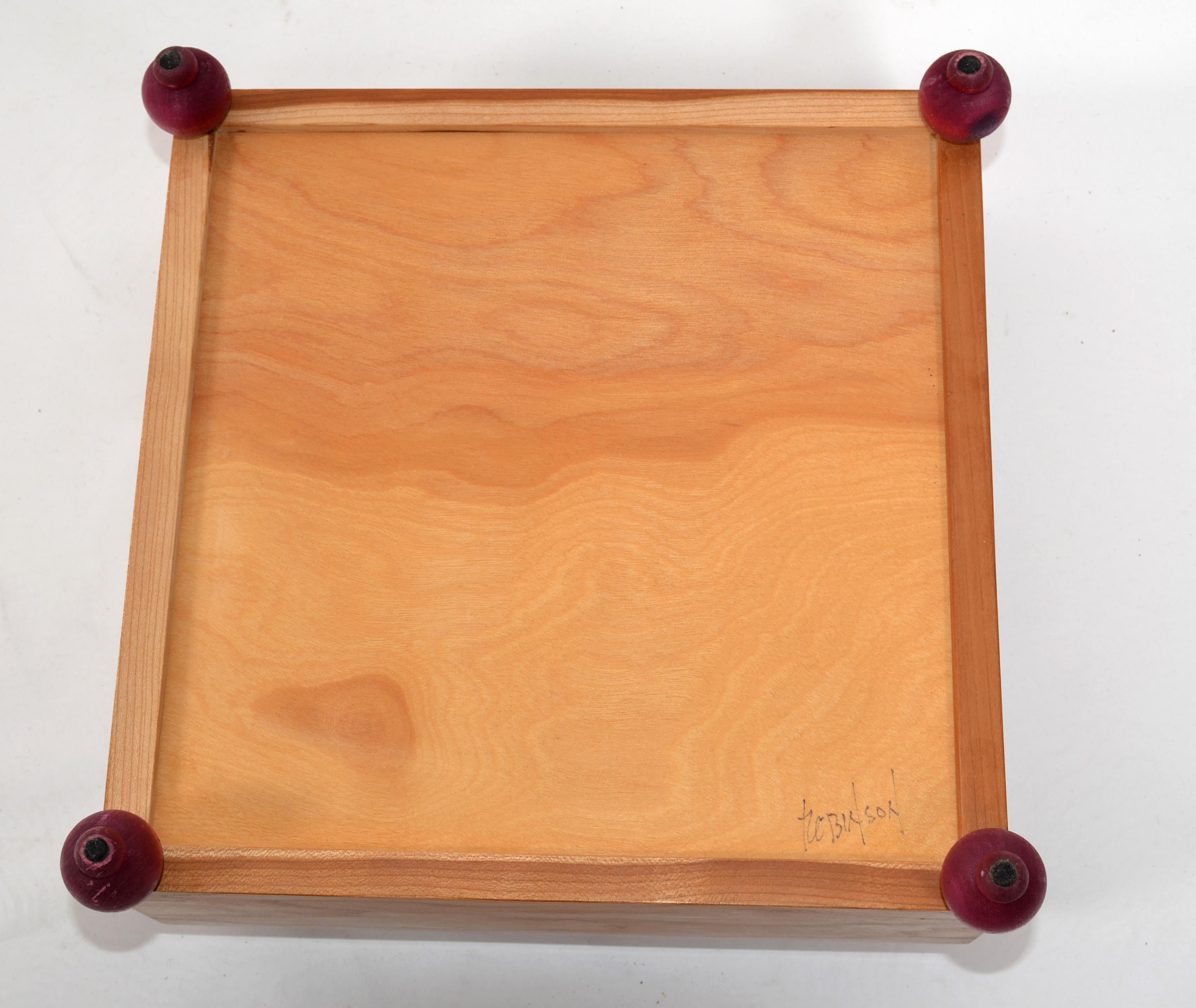 Boîte de cérémonie du 21e siècle McAdams Design Cypress Lacewood Bronze en vente 5