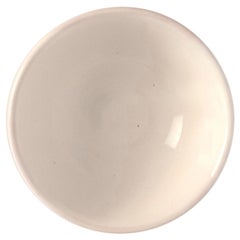 21st Century Medium Ceramic Bowl in White Handmade