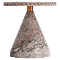 21st Century Medium Mirage Coffee Table in Marble and Copper