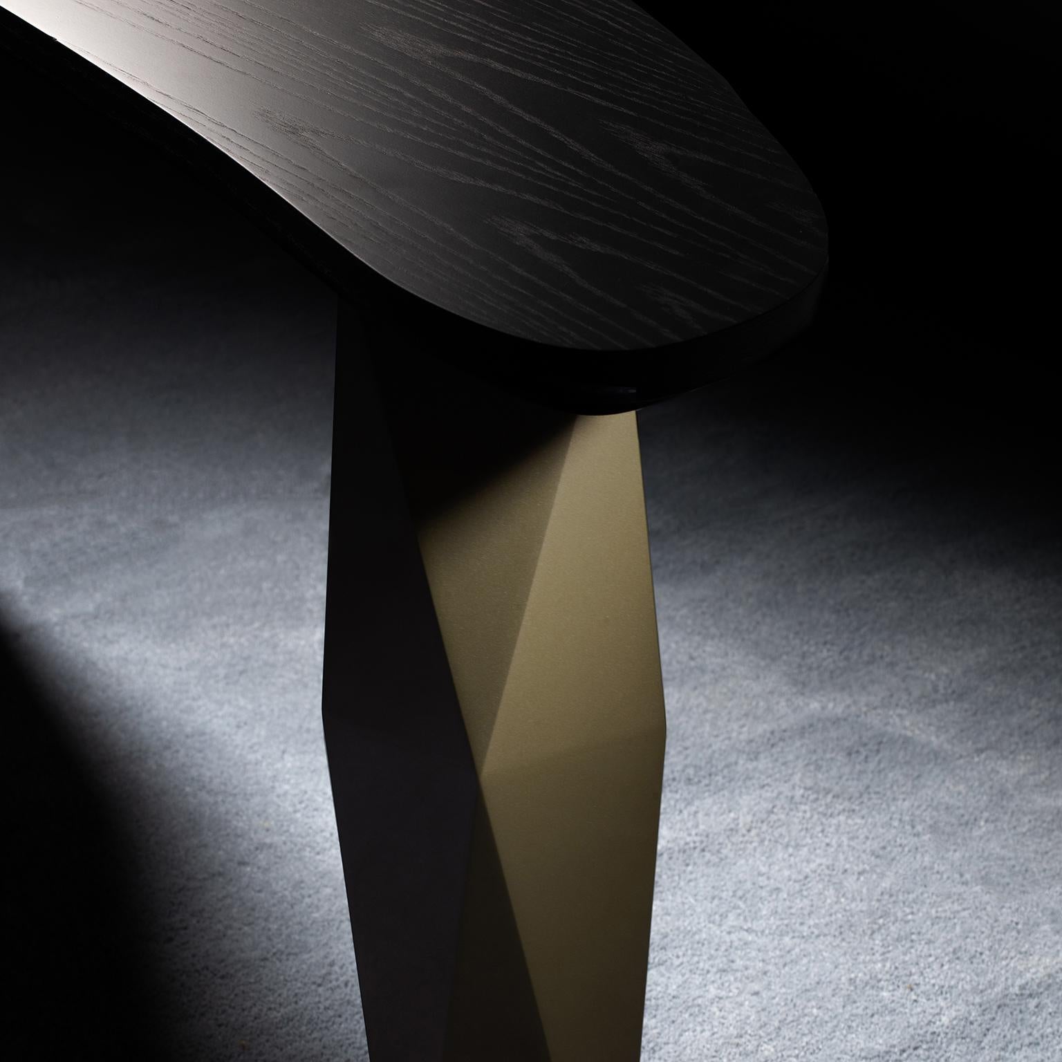 Table console moderne pour homme, marbre Calacatta, fabriquée à la main au Portugal par Greenapple en vente 1