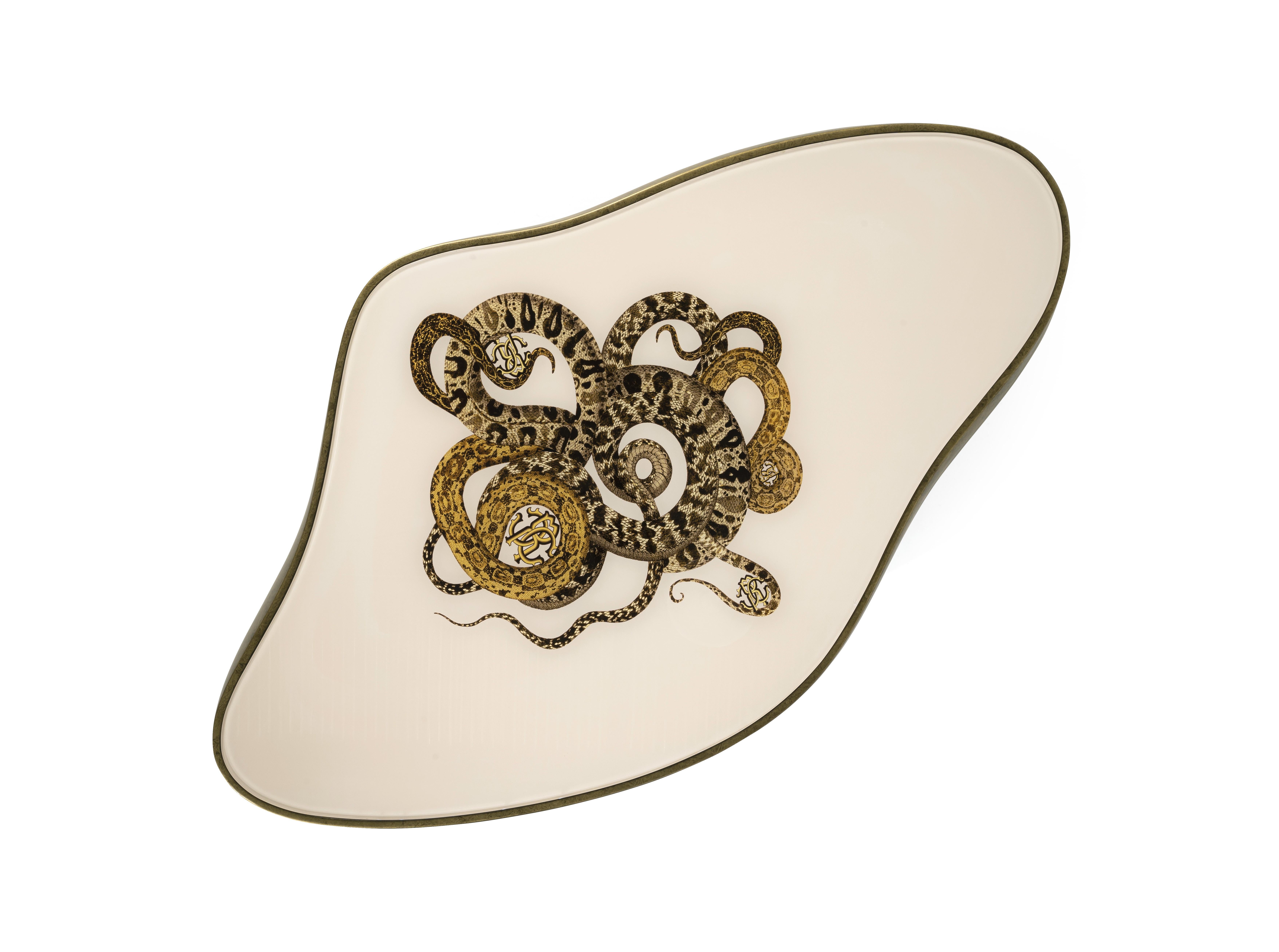 Moderne Table centrale Meru du 21e siècle en résine par Roberto Cavalli Home Interiors en vente