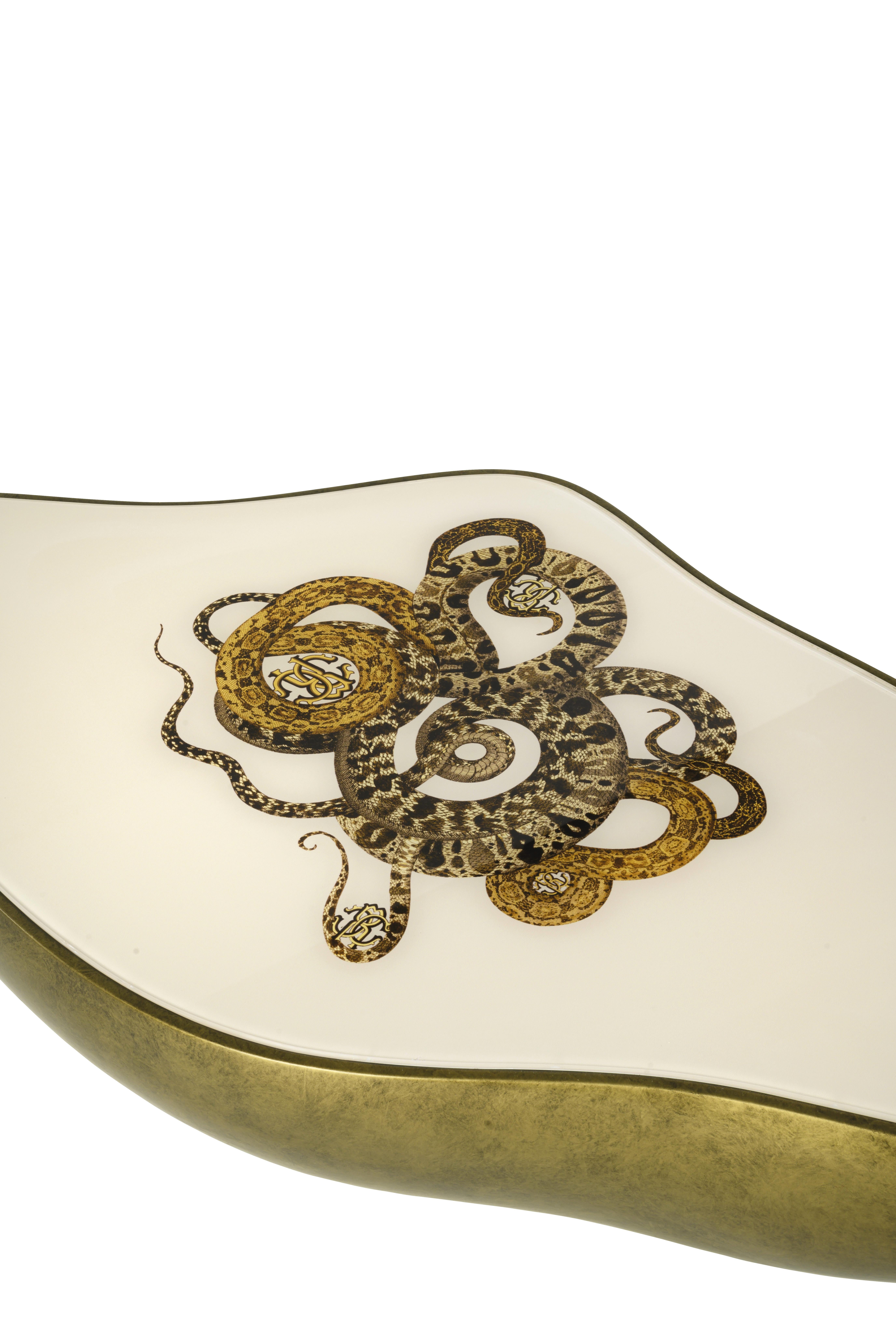 Modern 21st Century, Meru Central Table in Resin by Roberto Cavalli Home Interiors For Sale
