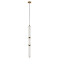 21st Century Miami Pendant Lamp Brass Fluted Brass