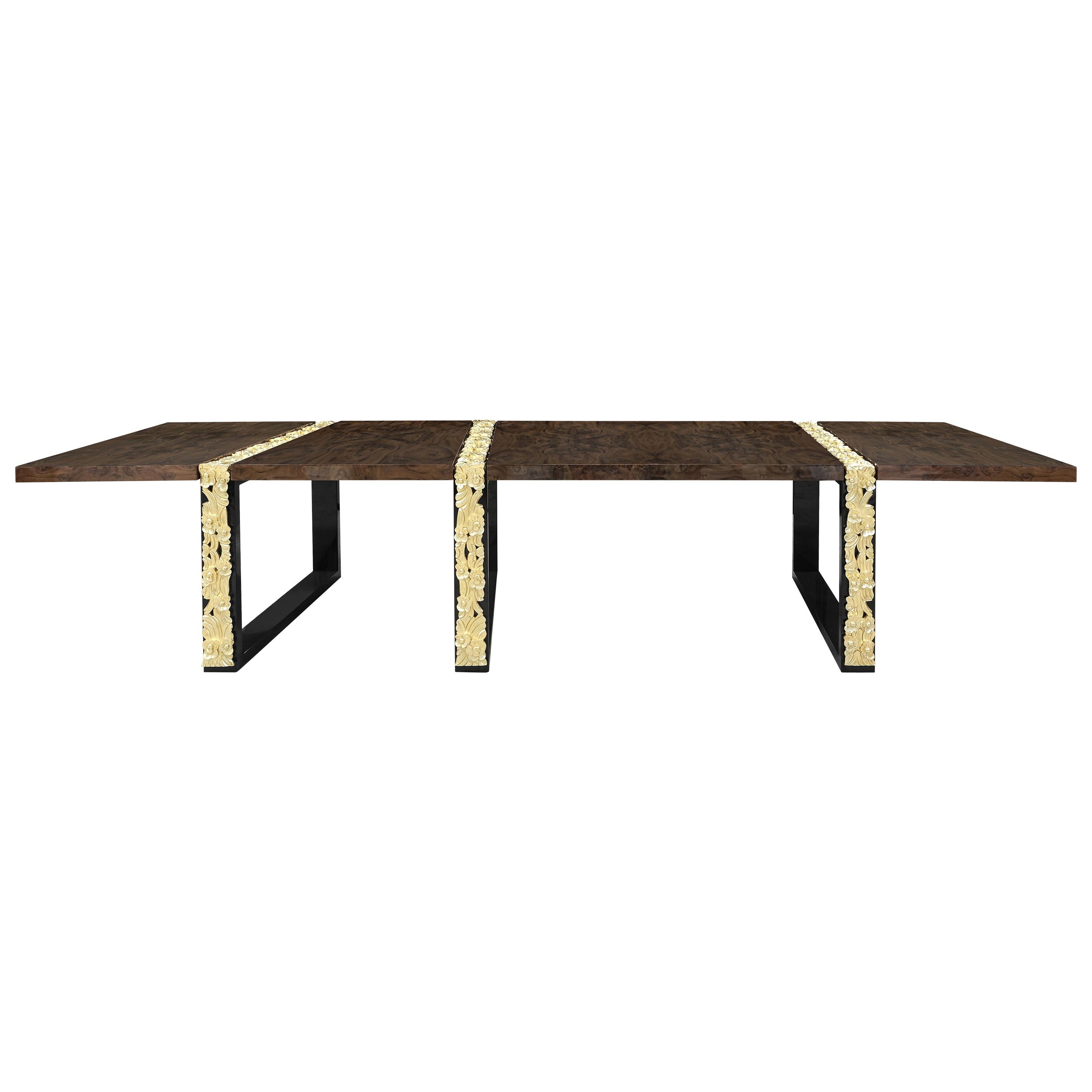 21st Century Mid-Century Modern Figen Dining Table Walnut Root