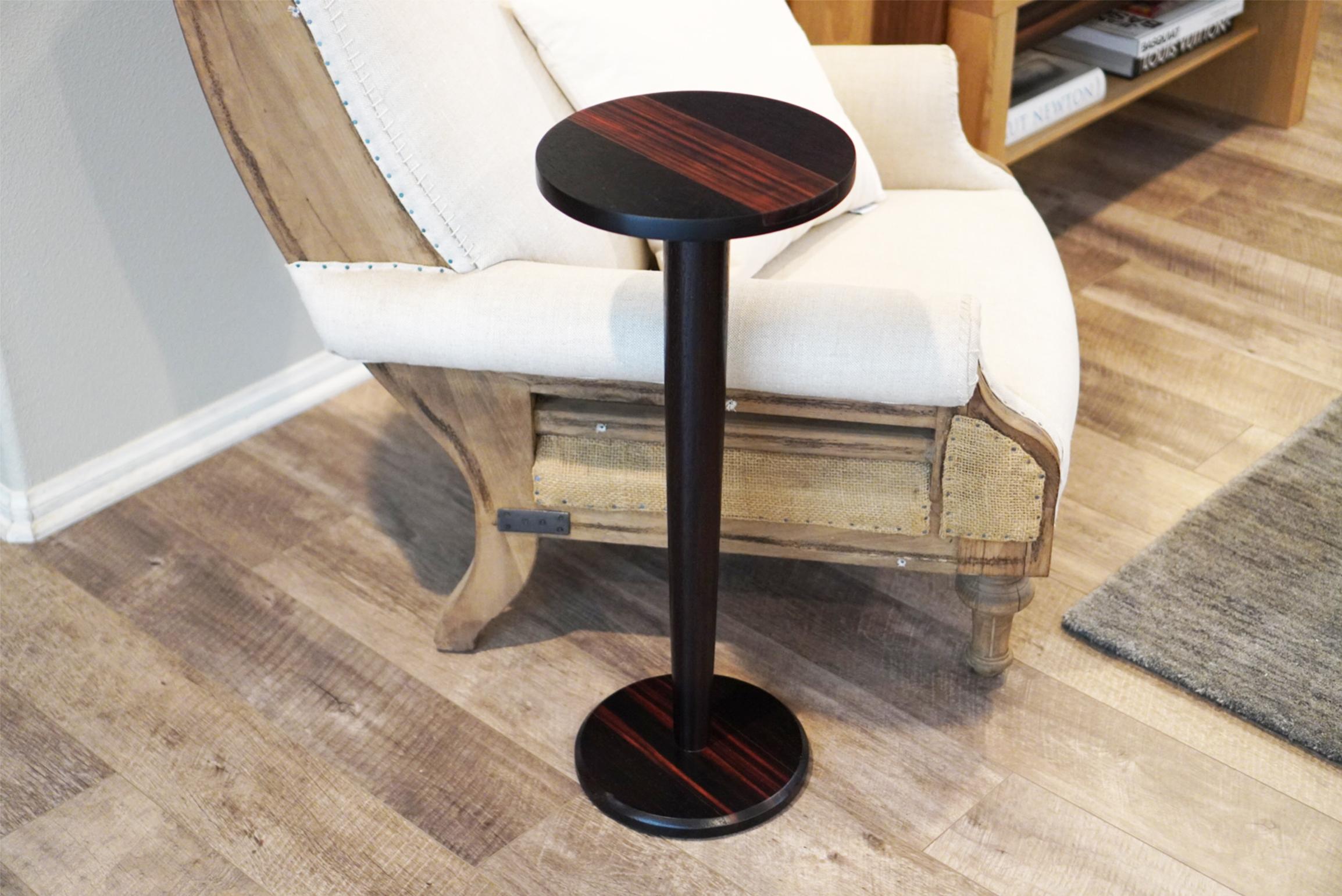 21st Century Mid-Century Modern Inspired Wenge and Macassar Ebony Cocktail Table In New Condition For Sale In Oakhurst, NJ