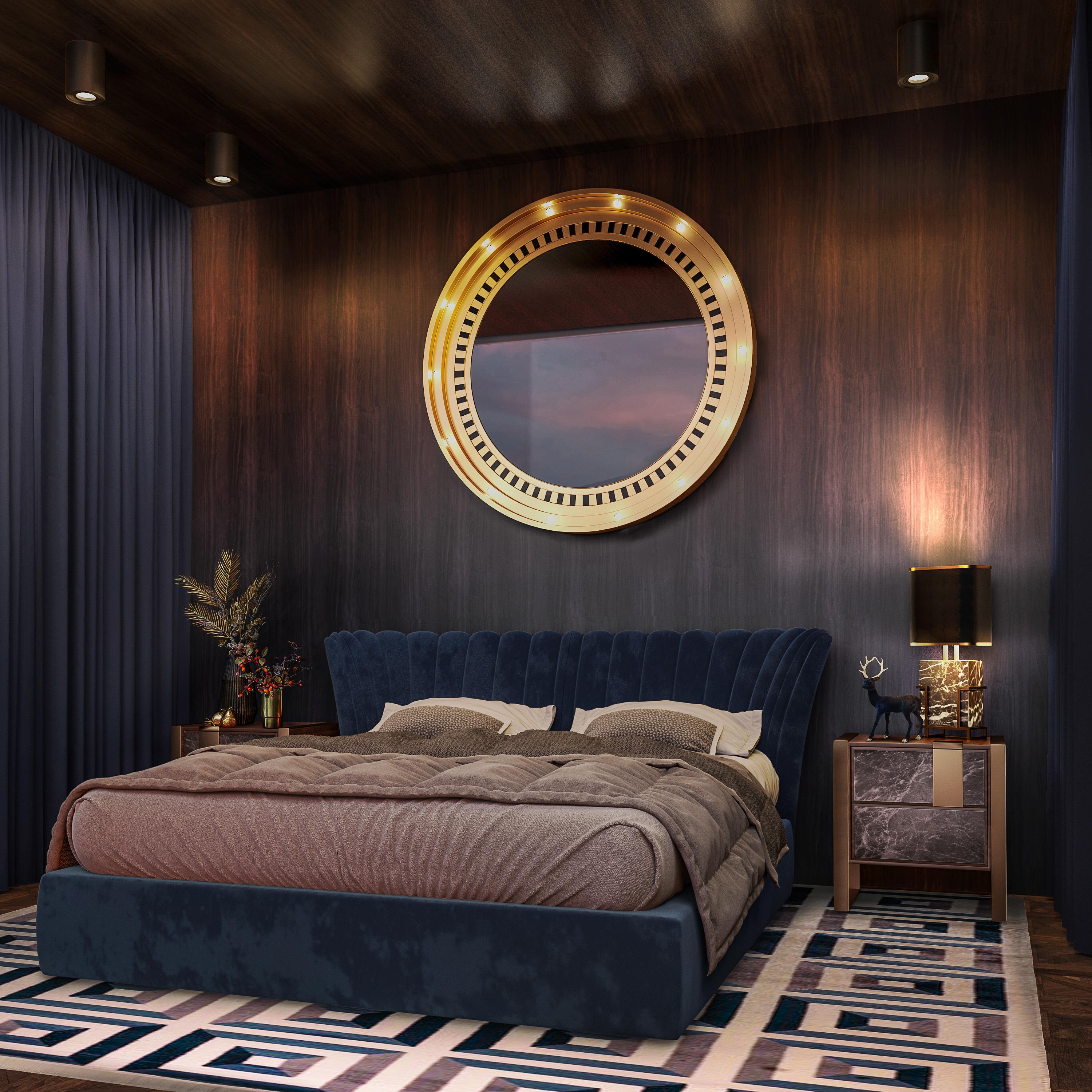 vintage round bed