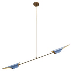 Lampada a sospensione a cigno minimalista del 21° secolo, ottone, di Creativemary