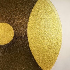 21st Century Minimalist Aluminium and Glass, Turning Tables