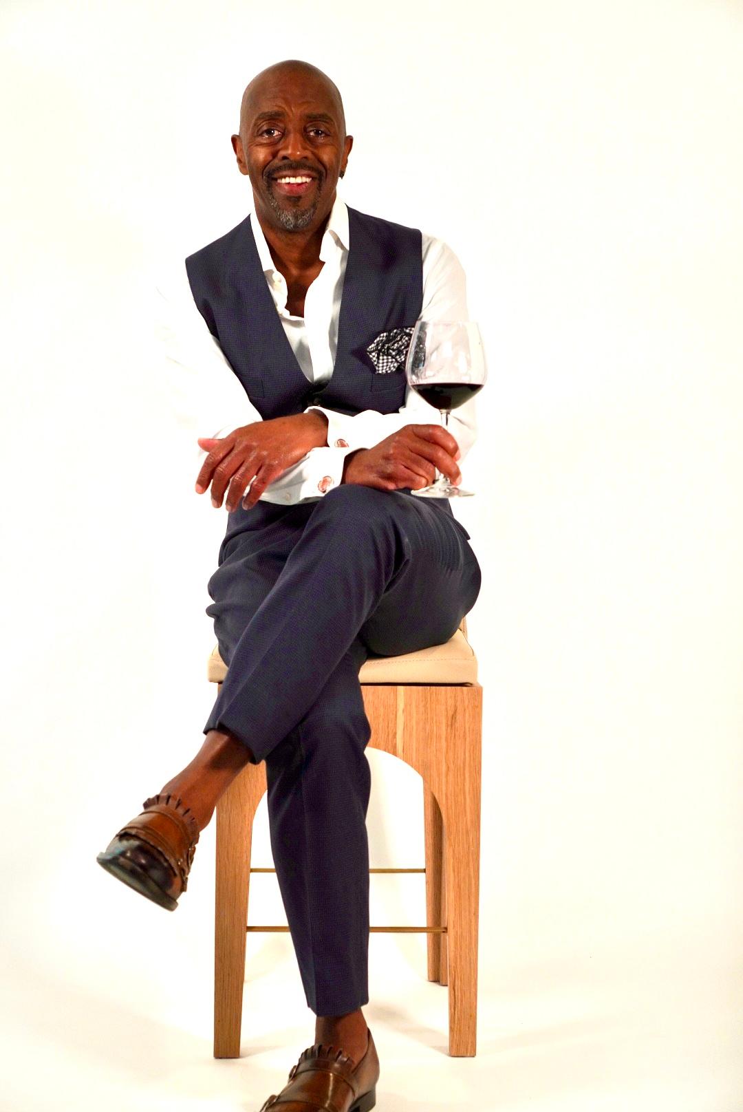 21st Century Minimalist Walnut and Leather Swivel Counter Stool 1