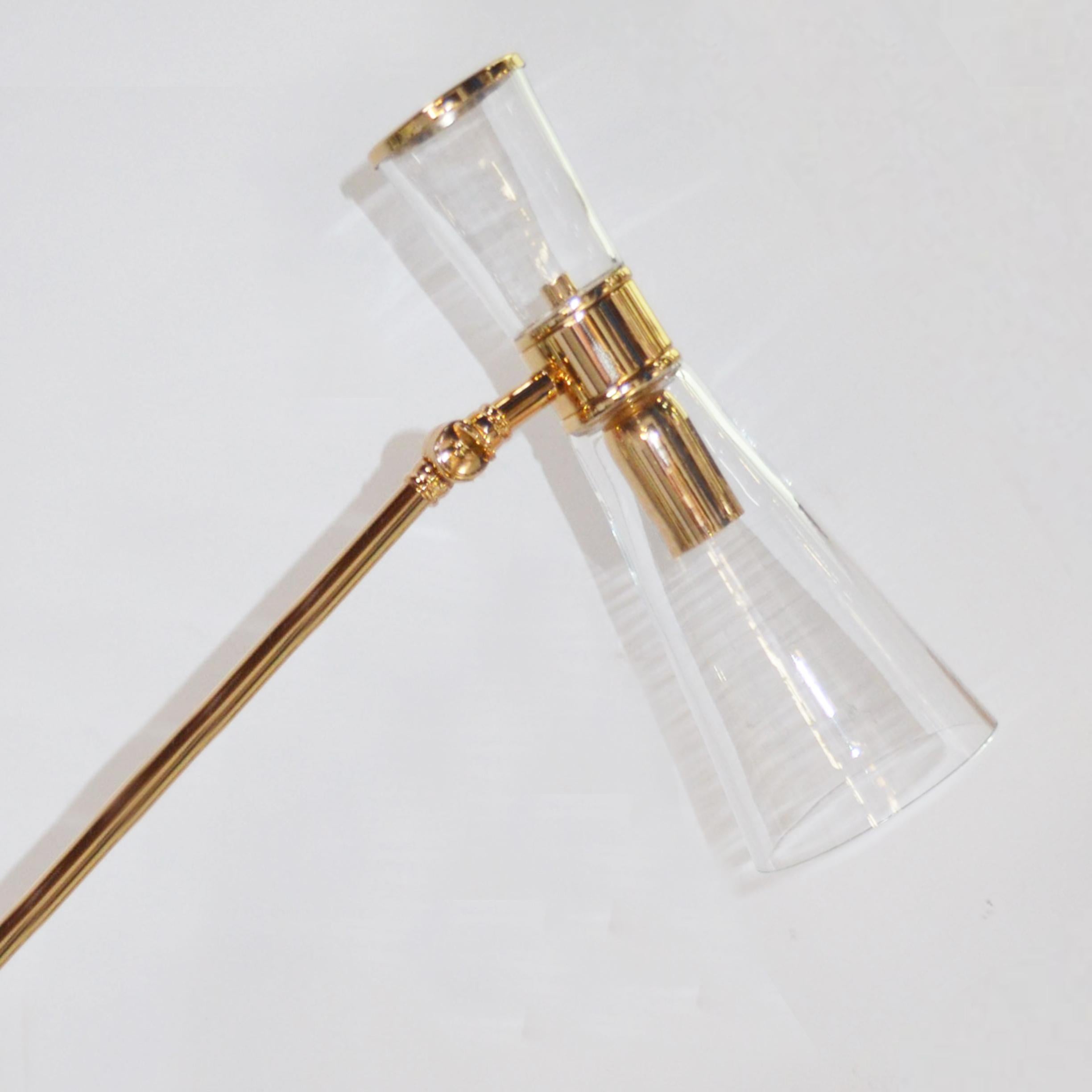 21st Century Mitte Floor Lamp Brass Glass For Sale 4