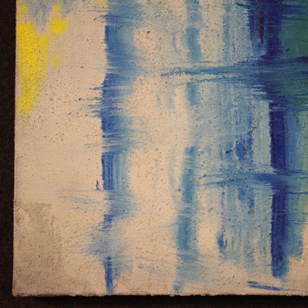 21st Century Mixed Media on Canvas Italian Abstract Signed Painted, 2009 For Sale 6