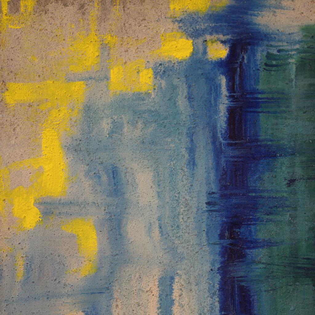 21st Century Mixed Media on Canvas Italian Abstract Signed Painted, 2009 For Sale 9