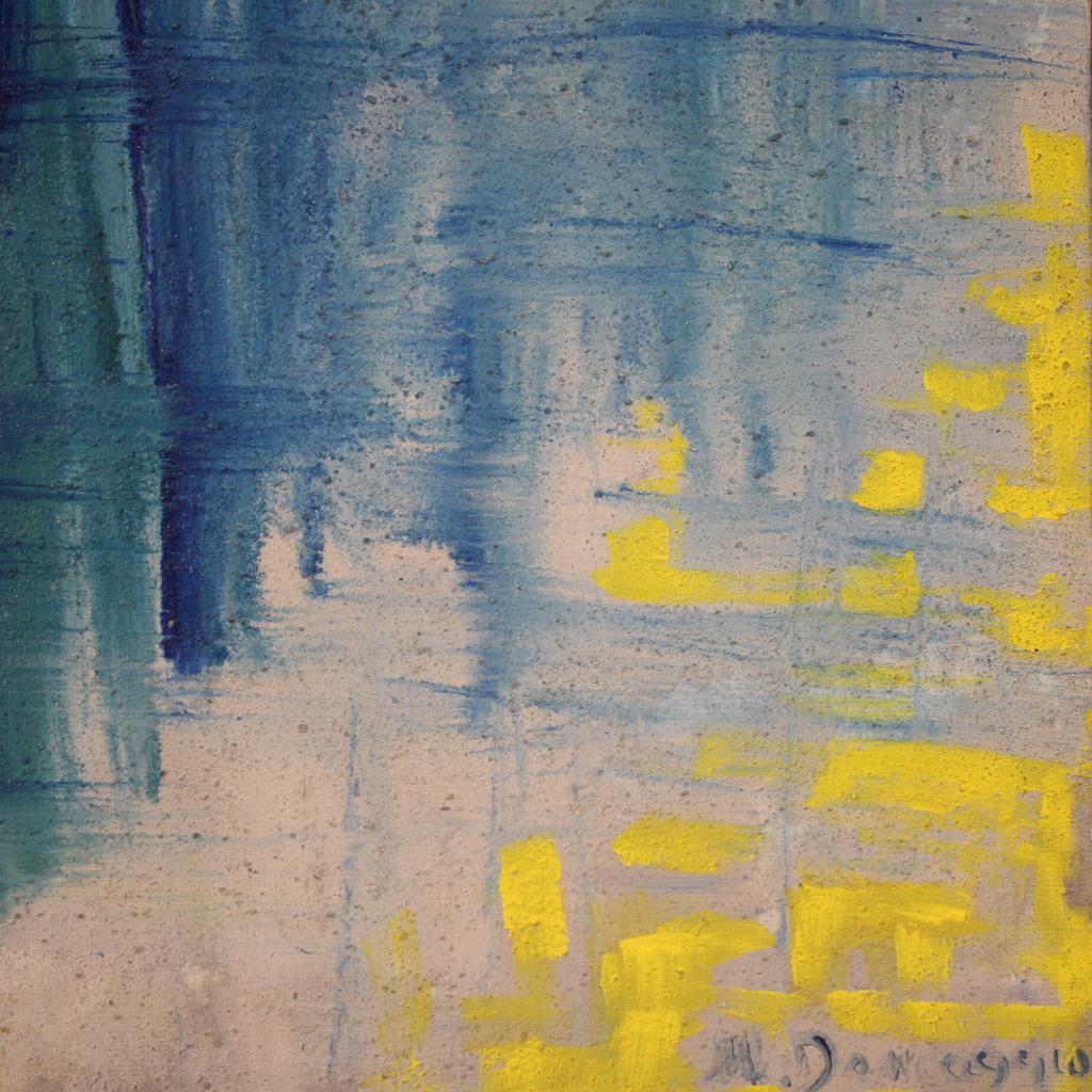 21st Century Mixed Media on Canvas Italian Abstract Signed Painted, 2009 For Sale 10