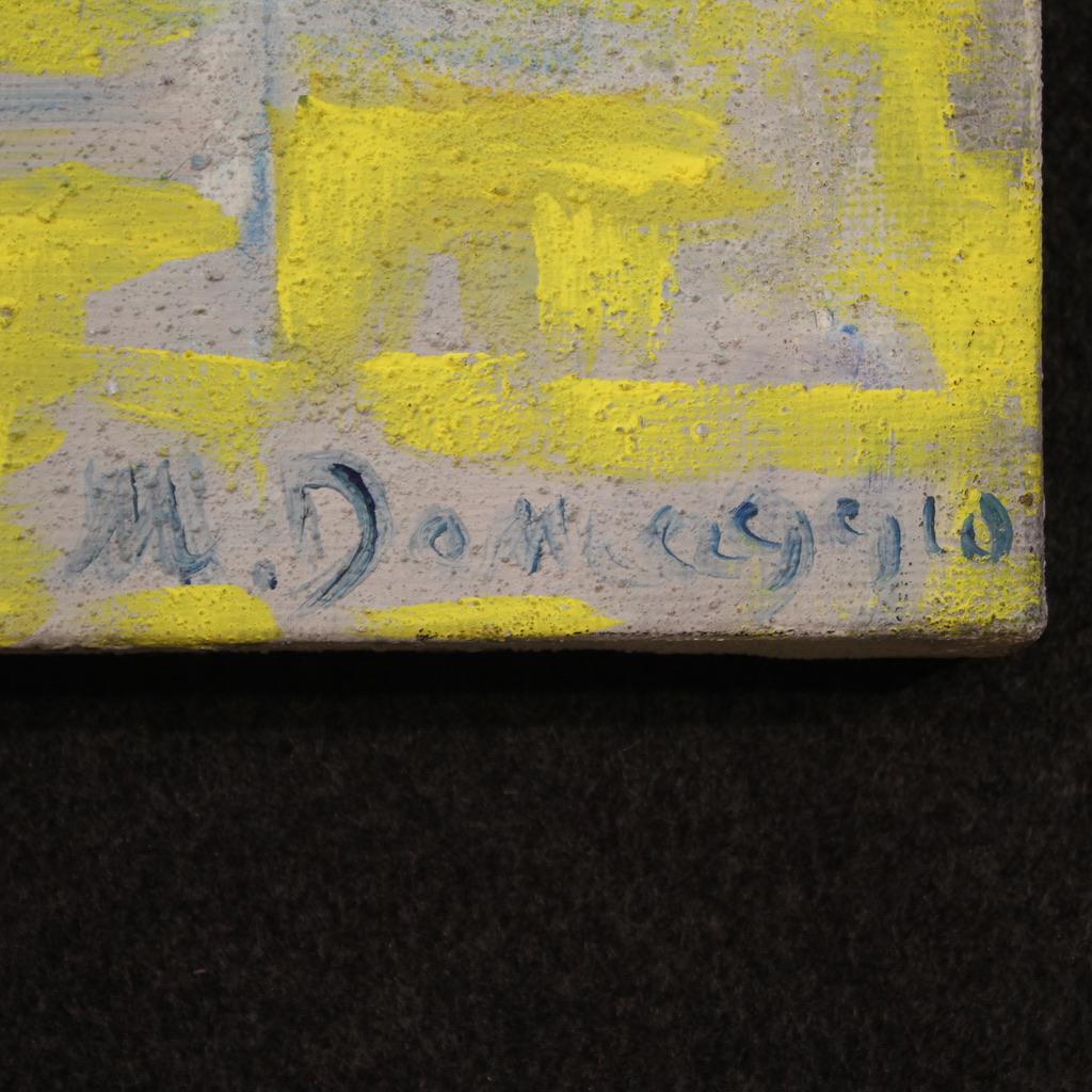 21st Century Mixed Media on Canvas Italian Abstract Signed Painted, 2009 For Sale 2