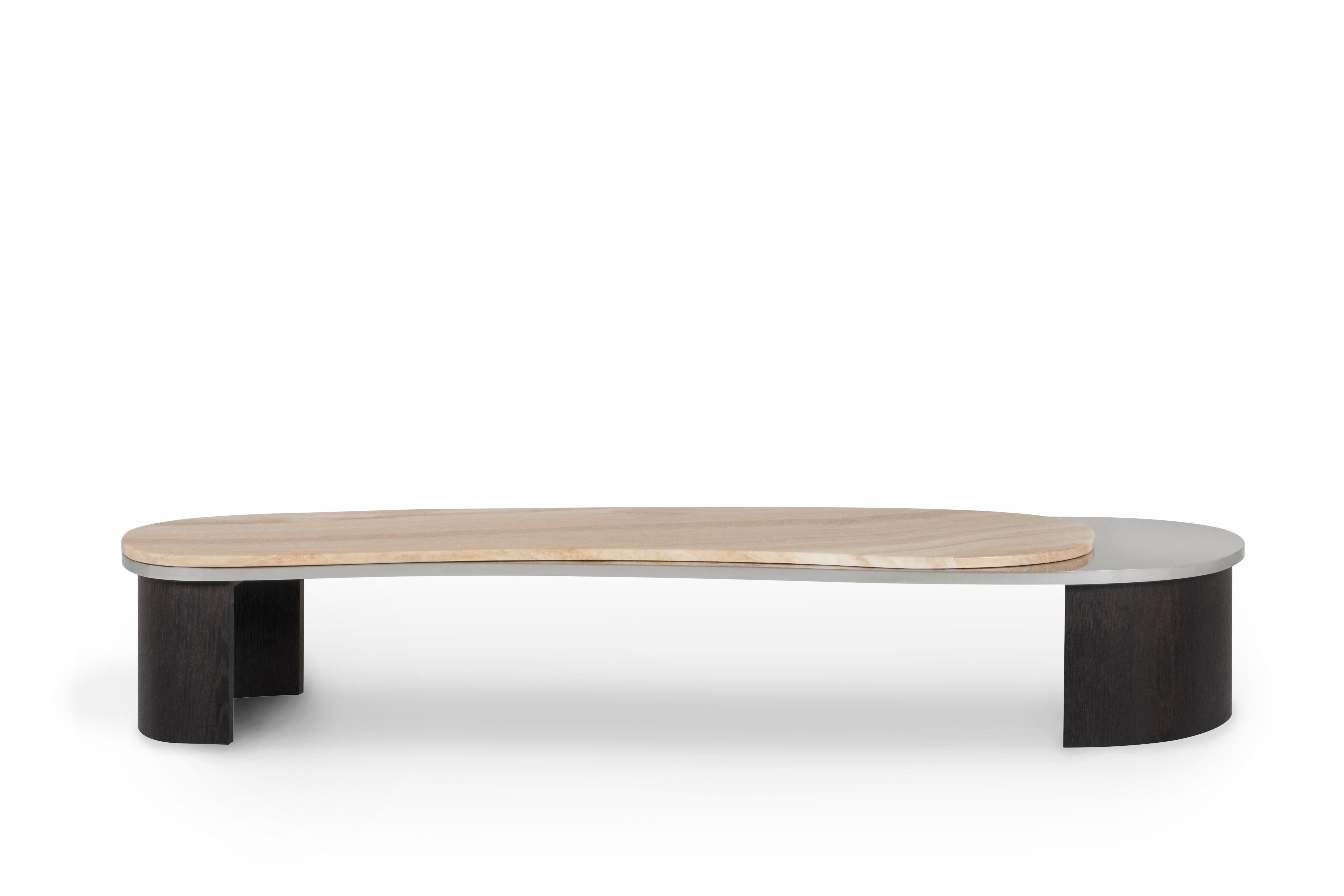 Armona Coffee Table, Contemporary Collection, Handcrafted in Portugal - Europe by Greenapple.

Designed by Rute Martins for the Contemporary Collection, the Armona modern coffee table pays homage to the natural beauty and organic lines of Armona