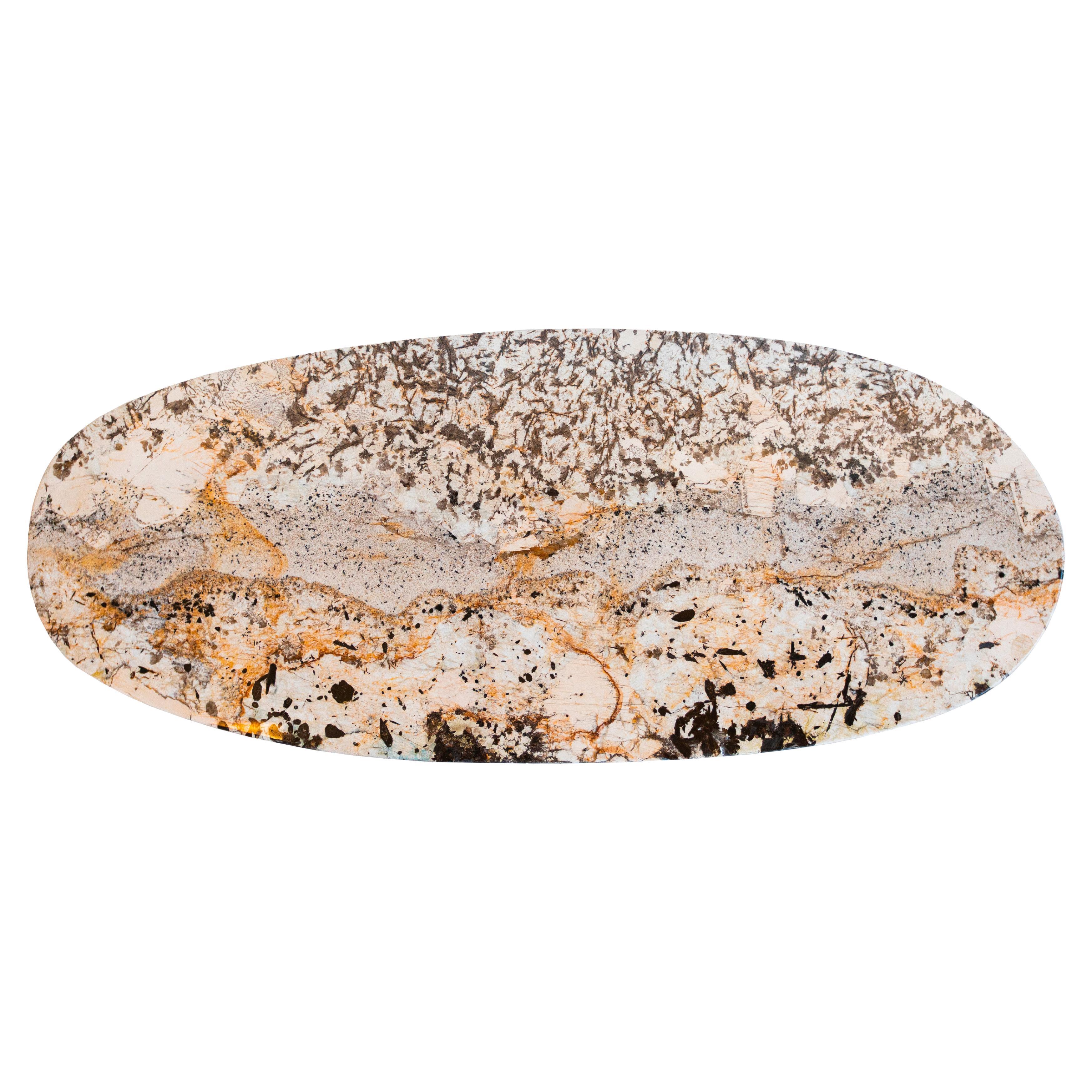 Table de salle à manger moderne Armona, pierre de Patagonia, fabriquée à la main au Portugal par Greenapple en vente 8