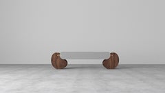 21st Century, Modern, Bench, Brass, Hand Carved, Oak, Divan Bench