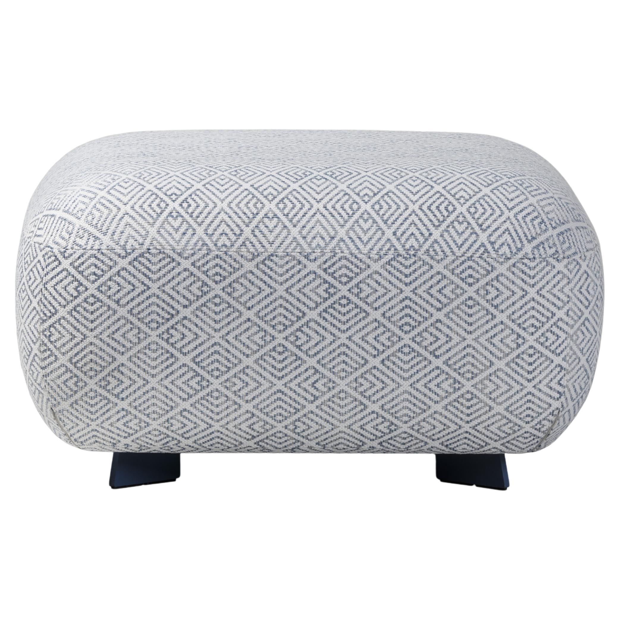 21st Century Modern Big Square Pouf for Outdoor Code Made in Italy