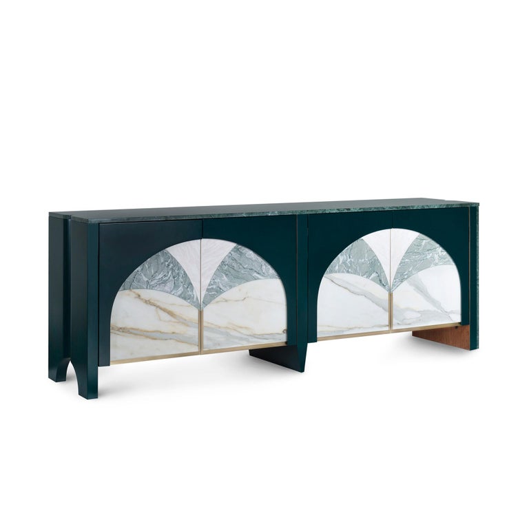 21st Century Modern Biloba Marble Sideboard Handcrafted Portugal by Greenapple  For Sale 6