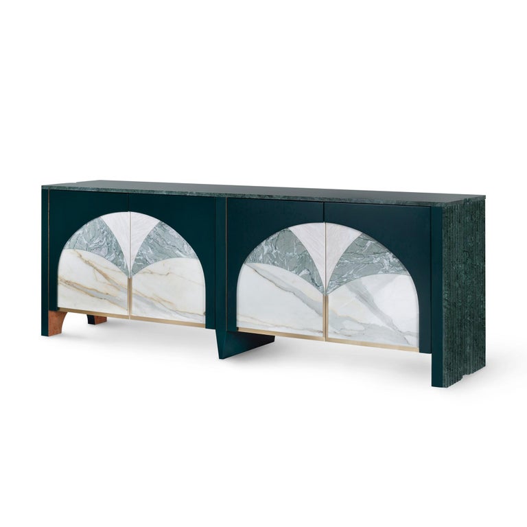 21st Century Modern Biloba Marble Sideboard Handcrafted Portugal by Greenapple For Sale 5