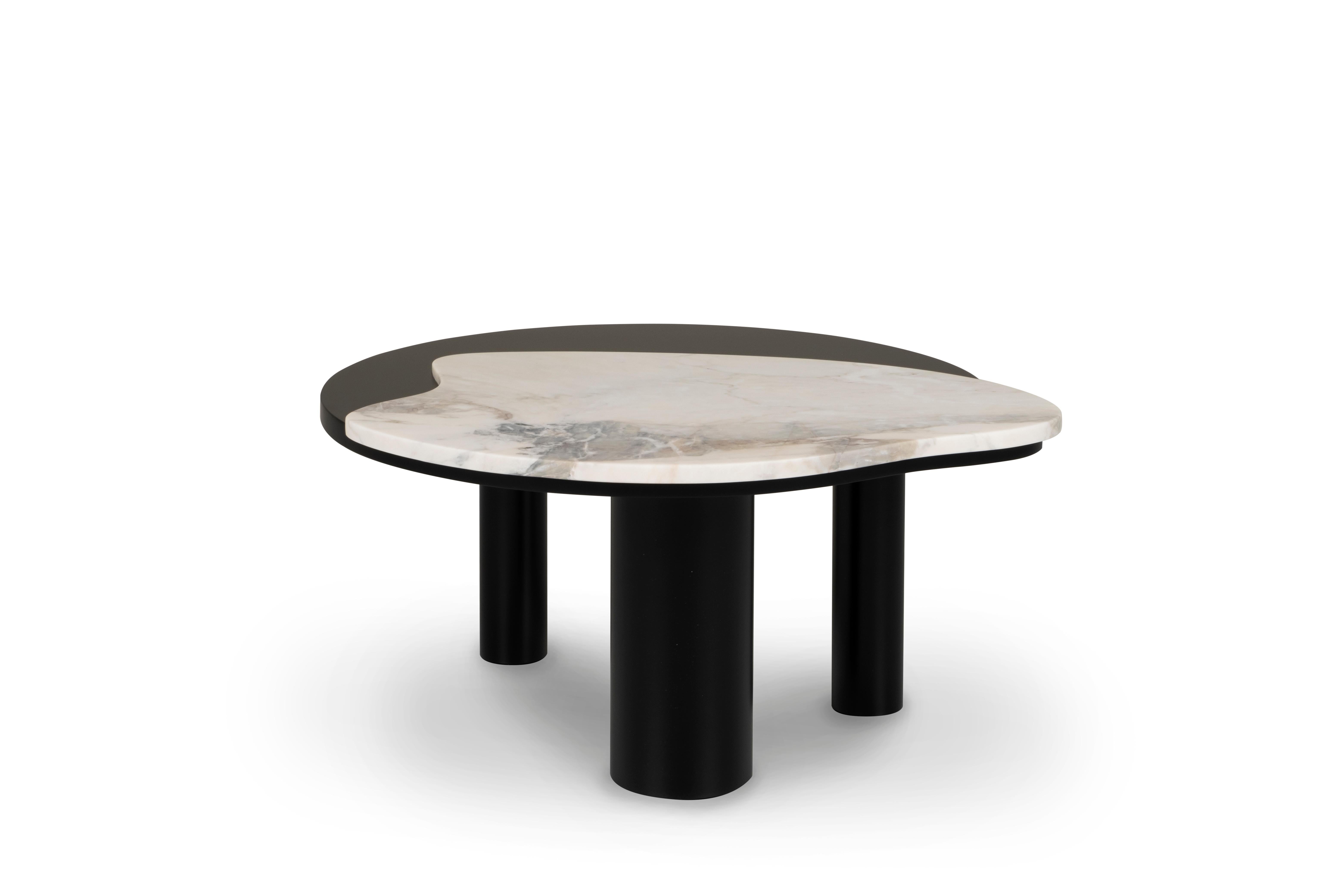 Modern Bordeira Coffee Table, Calacatta Marble, Handmade Portugal by Greenapple For Sale 1