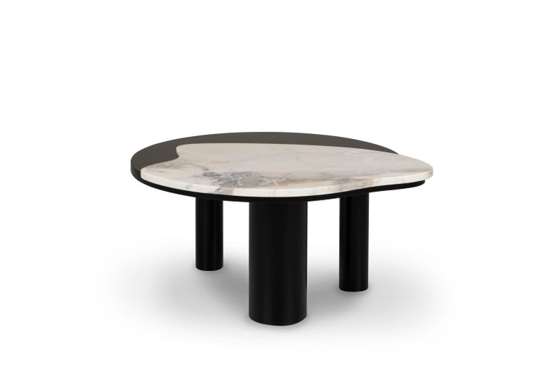 Onyx Greenapple Coffee Table, Bordeira Coffee Table, Marble Top, Handmade in Portugal For Sale