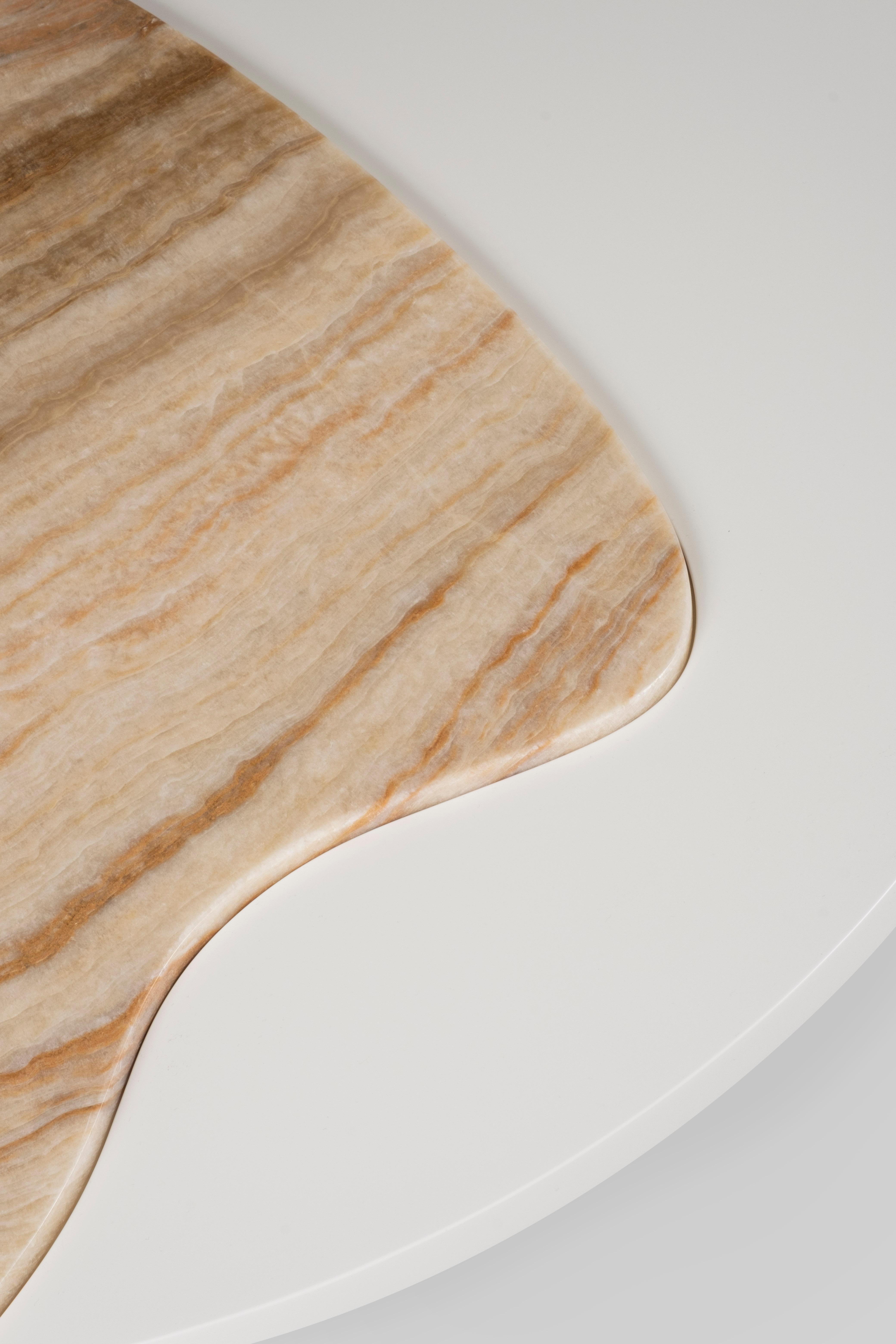 Bordeira-Couchtische der Organischen Moderne, Onyx, handgefertigt in Portugal von Greenapple im Angebot 6