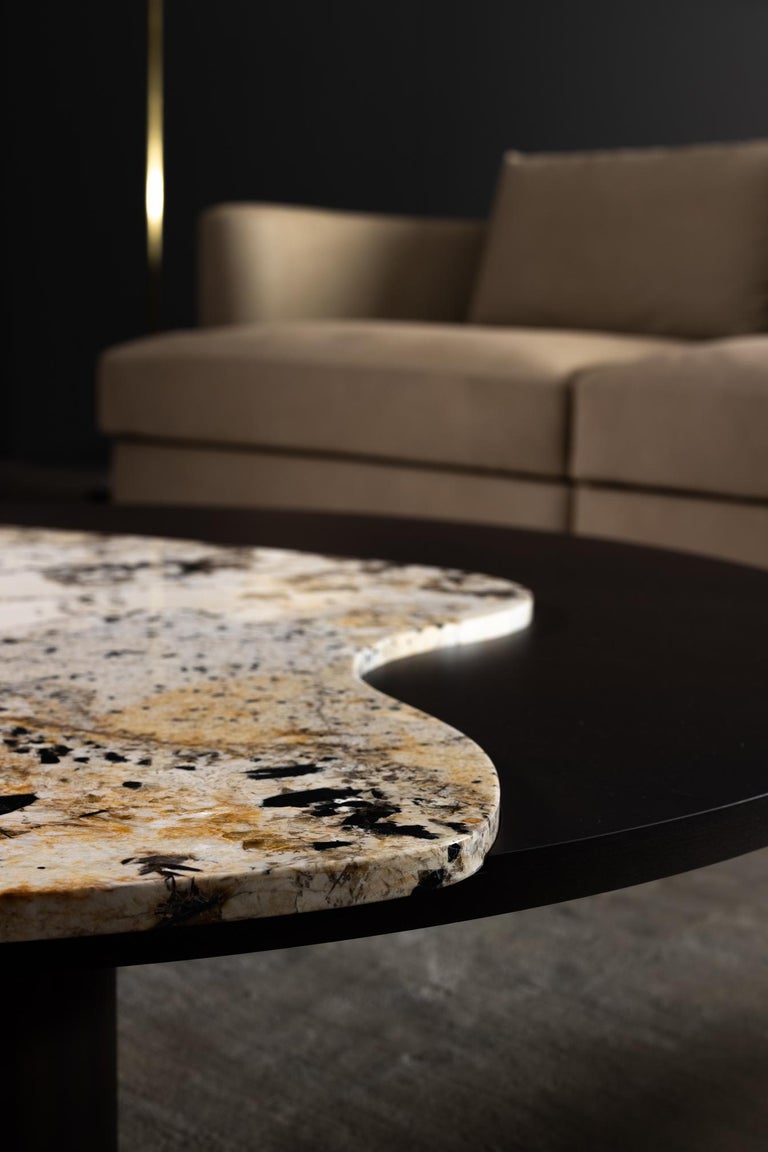 Modern Bordeira Coffee Table in Patagonia Granite Handcrafted by Greenapple  For Sale 7
