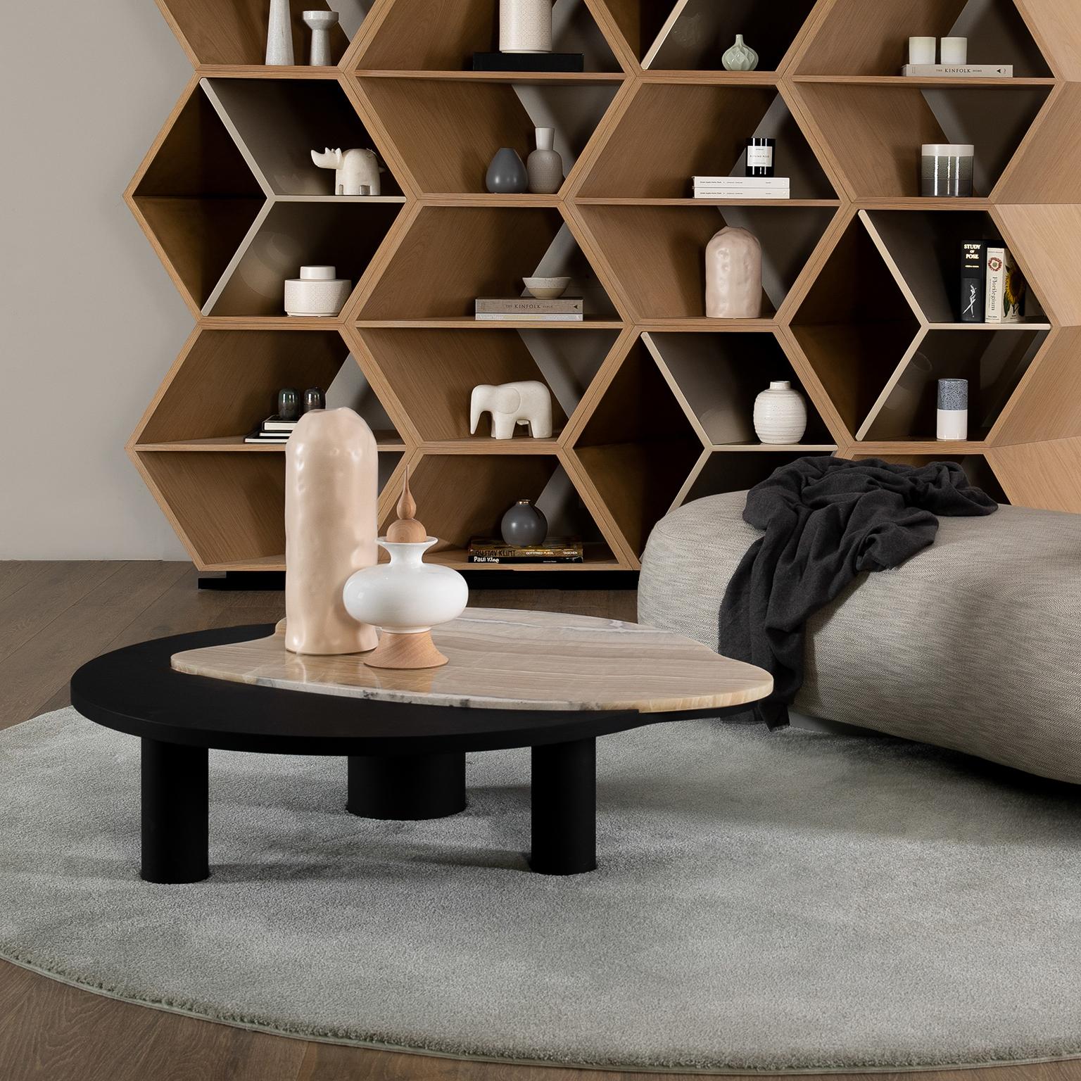 Organic Modern Bordeira Coffee Tables, Onyx, Handmade in Portugal by Greenapple For Sale 2