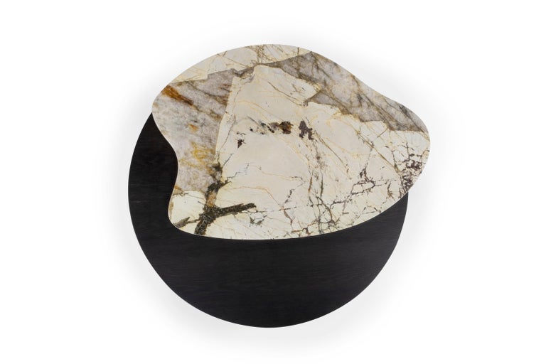 21st Century Contemporary Modern bordeira coffee table patagonia granite handcrafted in Portugal - Europe by Greenapple. 

Inspired by the lines of the beautiful Bordeira beach, this low adds a representation of our earth’s visual history to every