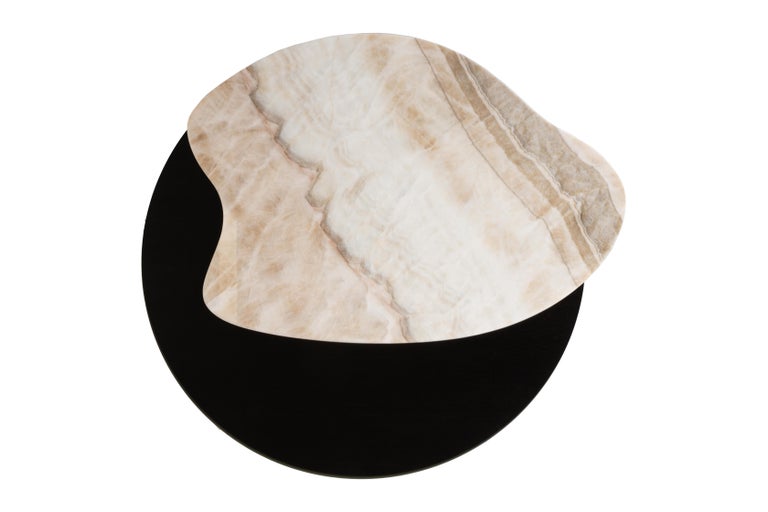 21st Century Contemporary Modern bordeira coffee table handcrafted in Portugal - Europe by Greenapple. 

Inspired by the lines of the beautiful Bordeira beach, this low table adds a representation of our earth’s visual history to every living space.