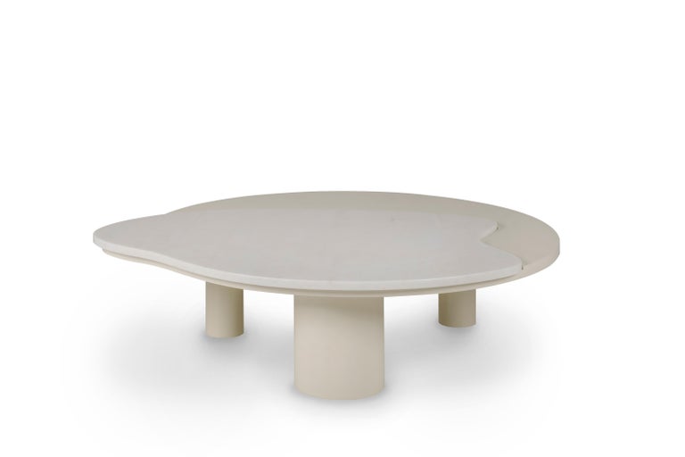 Modern Greenapple Coffee Table, Bordeira Coffee Table, Marble Top, Handmade in Portugal For Sale