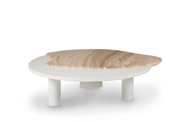 Portuguese 21st Century Modern Bordeira Coffee Table Handcrafted Portugal by Greenapple  For Sale