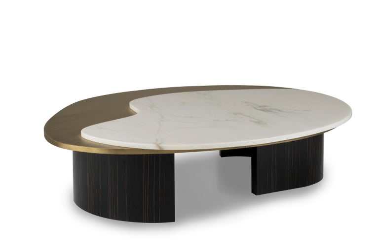 Greenapple Coffee Table, Bordeira Coffee Table, Marble Top, Handmade in Portugal For Sale 4