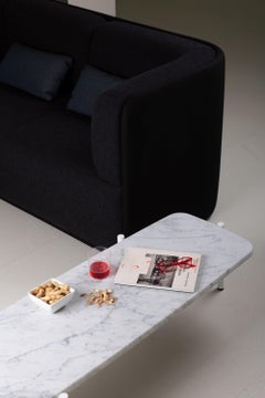 21st Century Modern Carrara Marble Coffee table Blade coffee Made in Italy