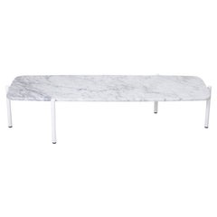 21st Century Modern Carrara Marble Coffee table Blade coffee Made in Italy