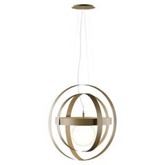 21ème siècle Modernity Chandelier Art Deco Inspo Gold Lacquer Arcs Suspension Lampes