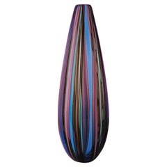 21st Century Modern Colored Vase in Murano's Handblown Glass "Perles", Salviati
