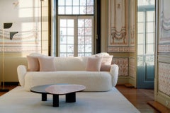 The Moderns Conchula Curved Sofa, Ivory Bouclé, Handmade in Portugal by Greenapple