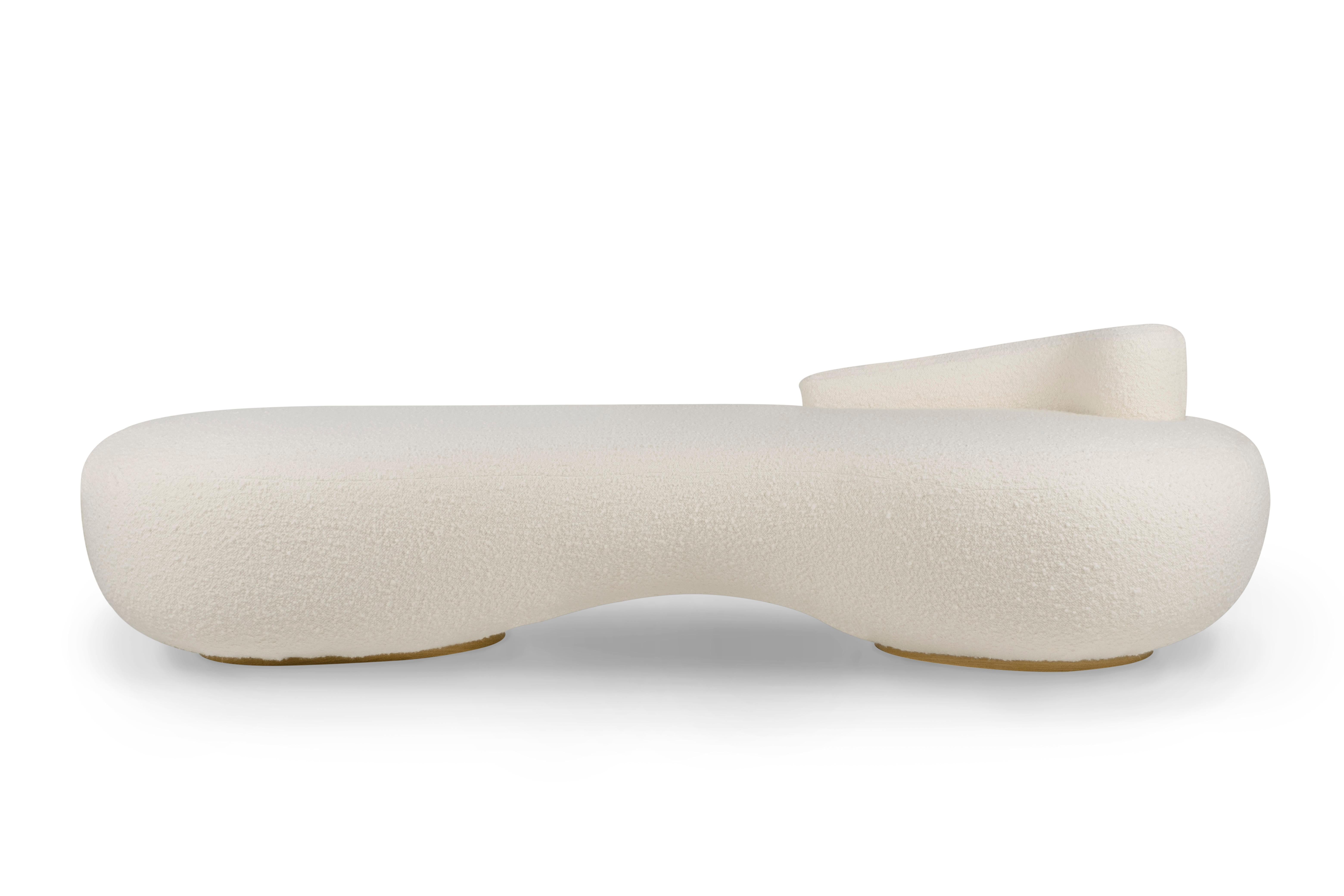 The Moderns Conchula Day Bed, Beige Bouclé, Handmade in Portugal by Greenapple en vente 3