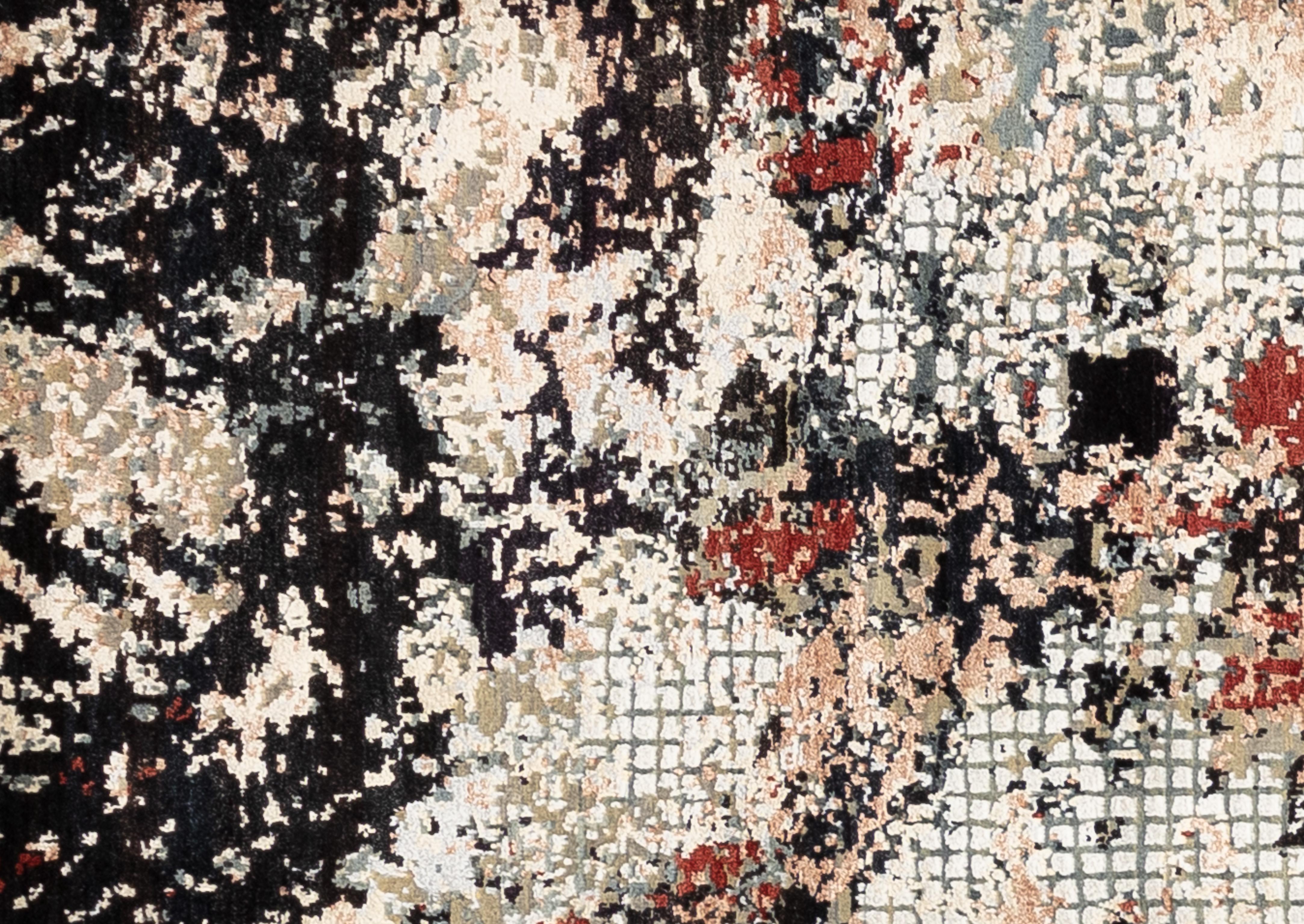 Step into modern luxury with this contemporary rug, a perfect addition to elevate your space. This rug boasts a sleek design with bold geometric patterns, making it a statement piece in any room. The neutral tones add sophistication, while the plush