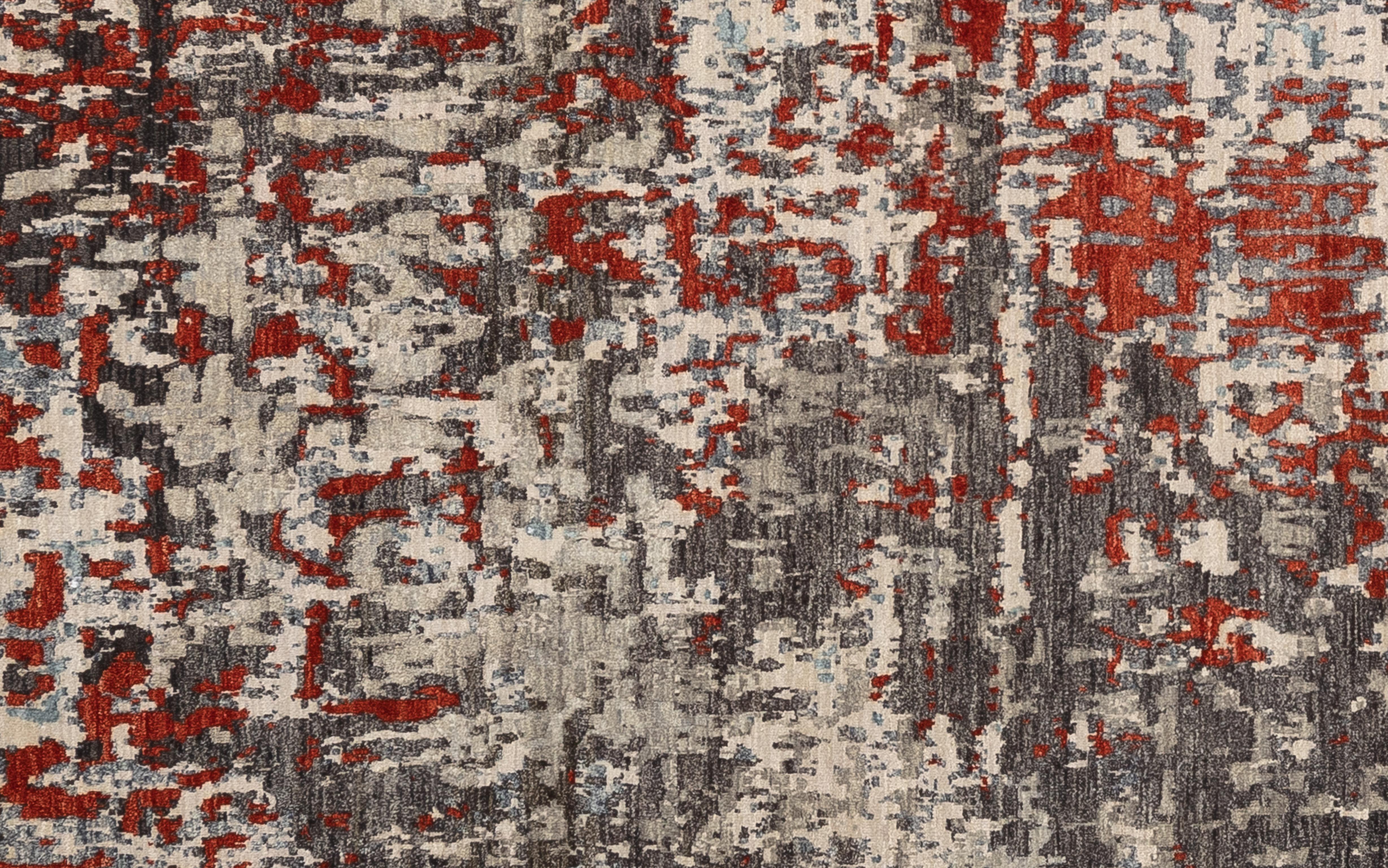 Dieser zeitgenössische Teppich bietet modernen Luxus und ist die perfekte Ergänzung für Ihren Raum. Dieser Teppich besticht durch sein schlichtes Design mit kühnen geometrischen Mustern, die ihn zu einem Blickfang in jedem Raum machen. Die neutralen