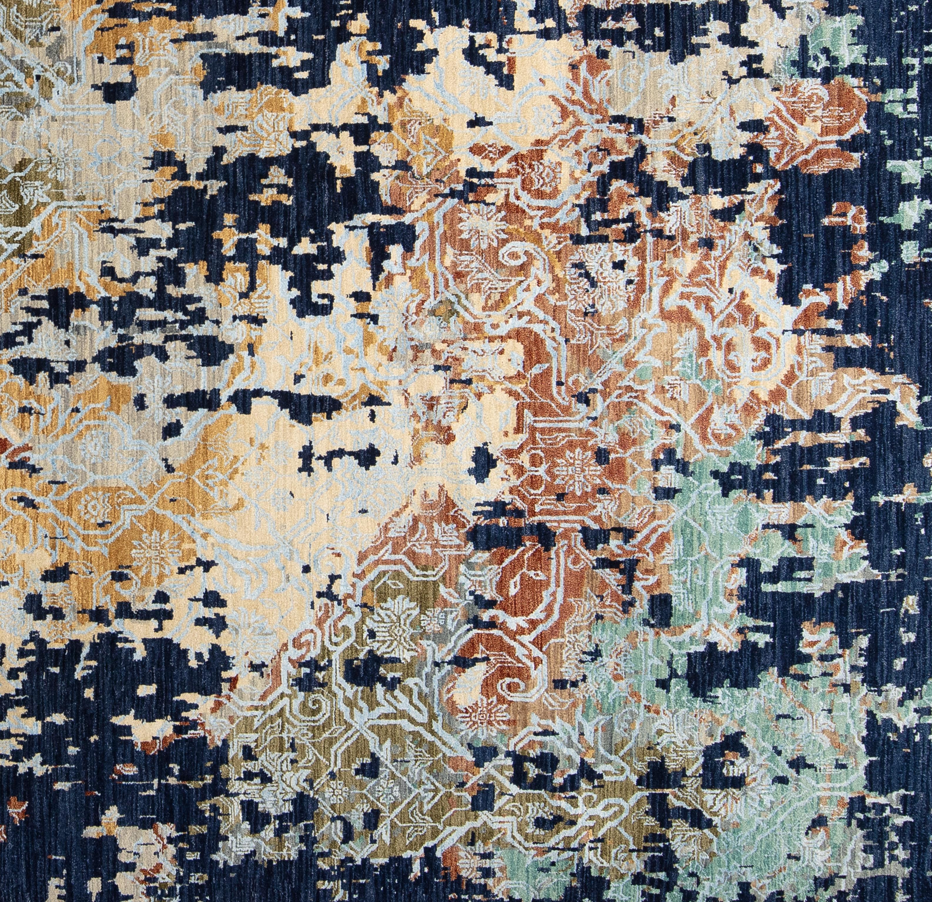 Hand-Woven 21st Century Modern Contemporary Rug For Sale