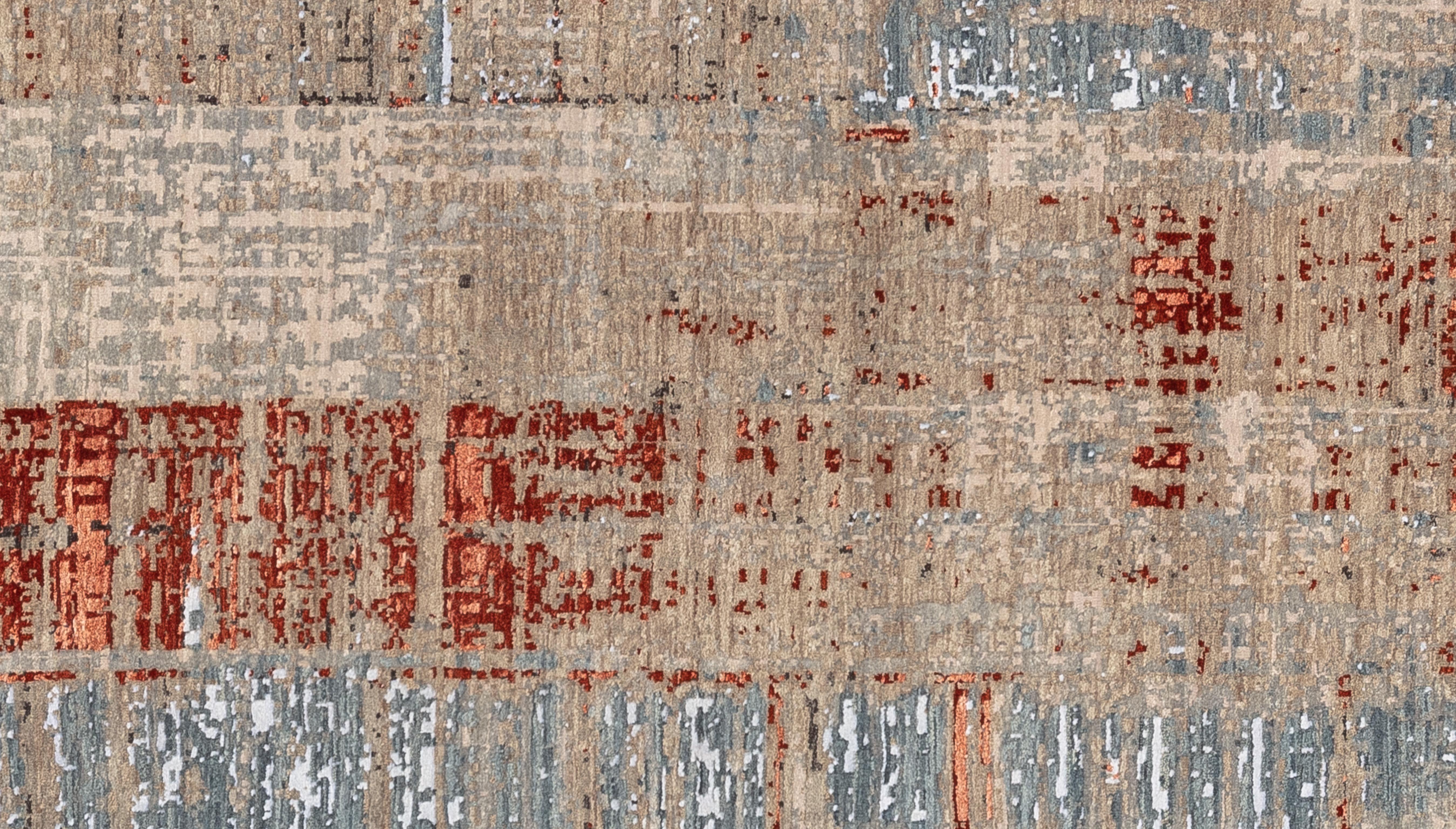 Hand-Woven 21st Century Modern Contemporary Rug For Sale