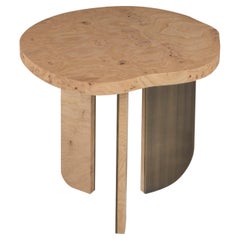 Contemporary Modern Dornes Oak Root Side Table Handcrafted by Greenapple