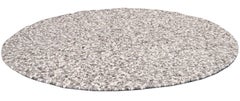 21st Century Modern Felted Round Texture Wool Rug
