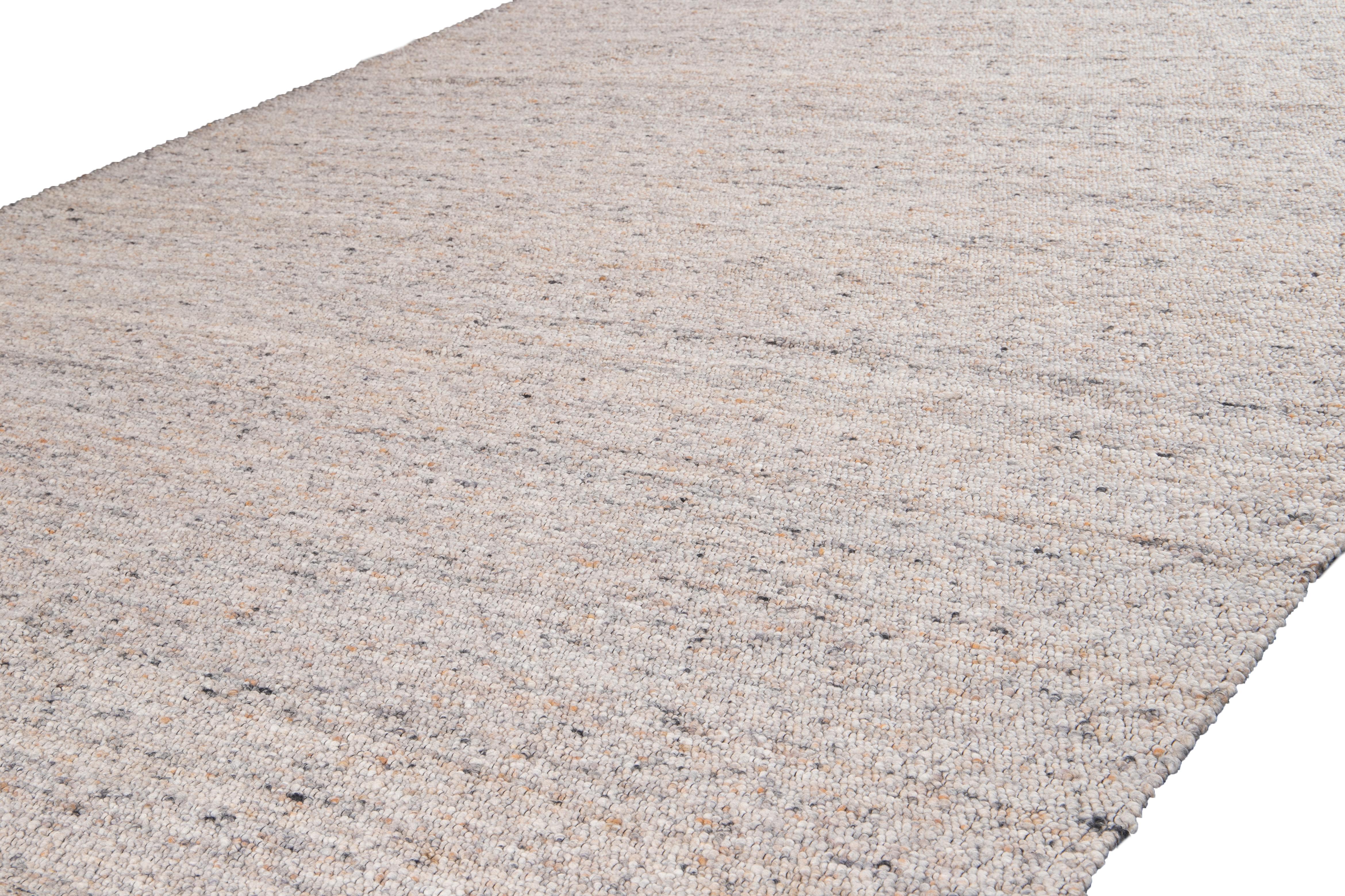 Alfombra de lana de textura afieltrada moderna del siglo XXI Indio en venta